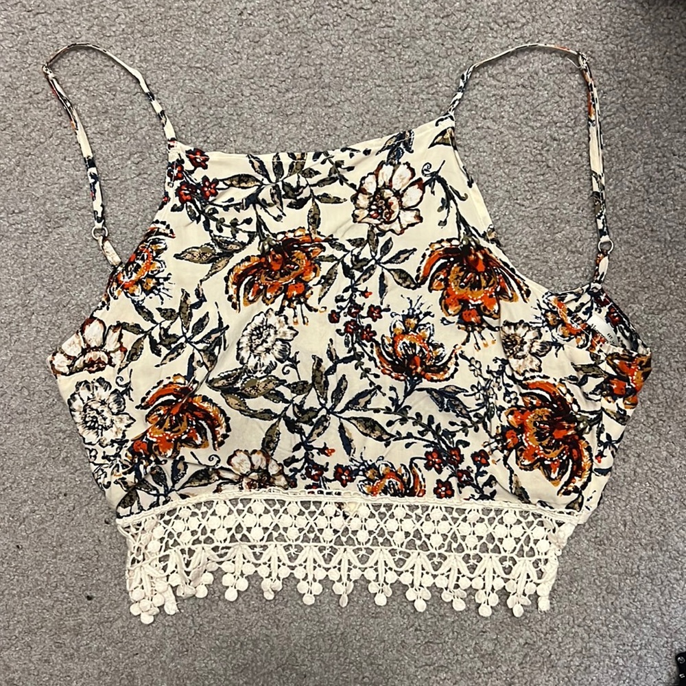 Flower crop top